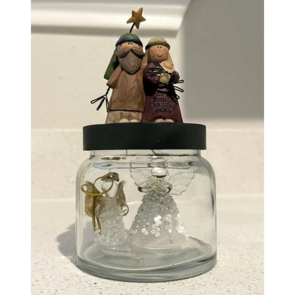 B Lloyd Christmas Nativity Figurine Love was Born on Christmas Morn 2 Angel